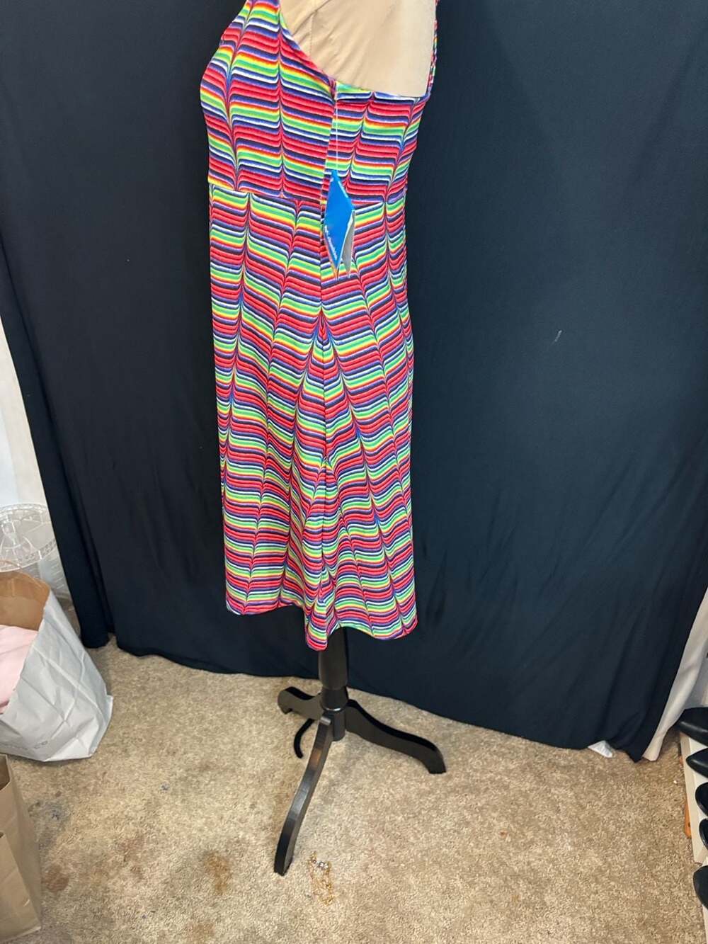 Columbia Sundancer Women's Cross-Back Rainbow Striped Dress